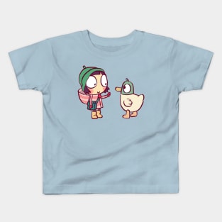 cute sarah and duck #4 / children's cartoon Kids T-Shirt